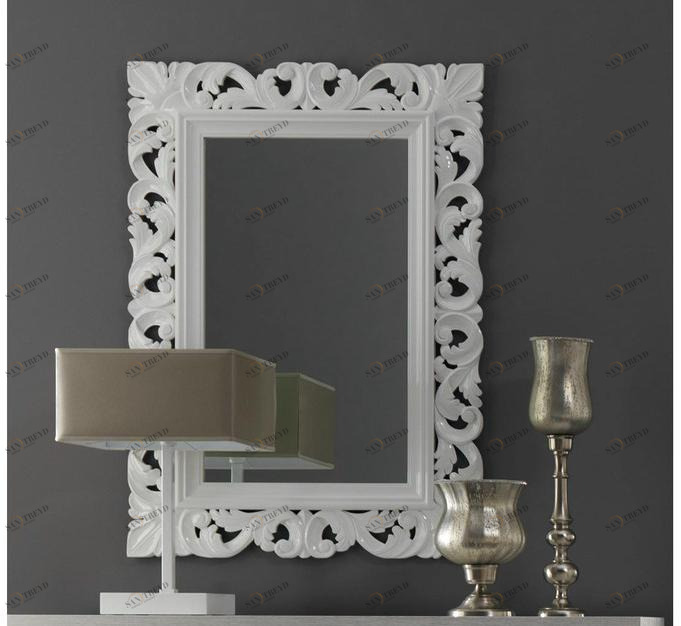 CorteZari Прямоугольное настенное зеркало Zoe gold 355