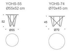 Kendo Mobiliario Высокий круглый лакированный журнальный столик sun-id-1514442 - Вид №6