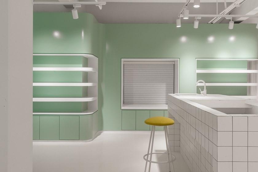 Grado Design Высокий табурет из ткани с подставкой для ног Fungo Fun-ch-05 - Вид №5