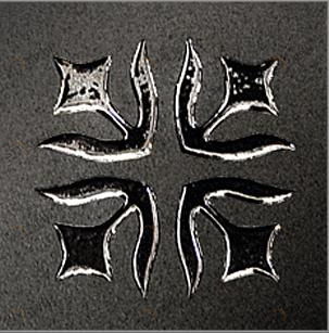 Вставка Лимож черный 60х60 Керамика Будущего sun-id-322931