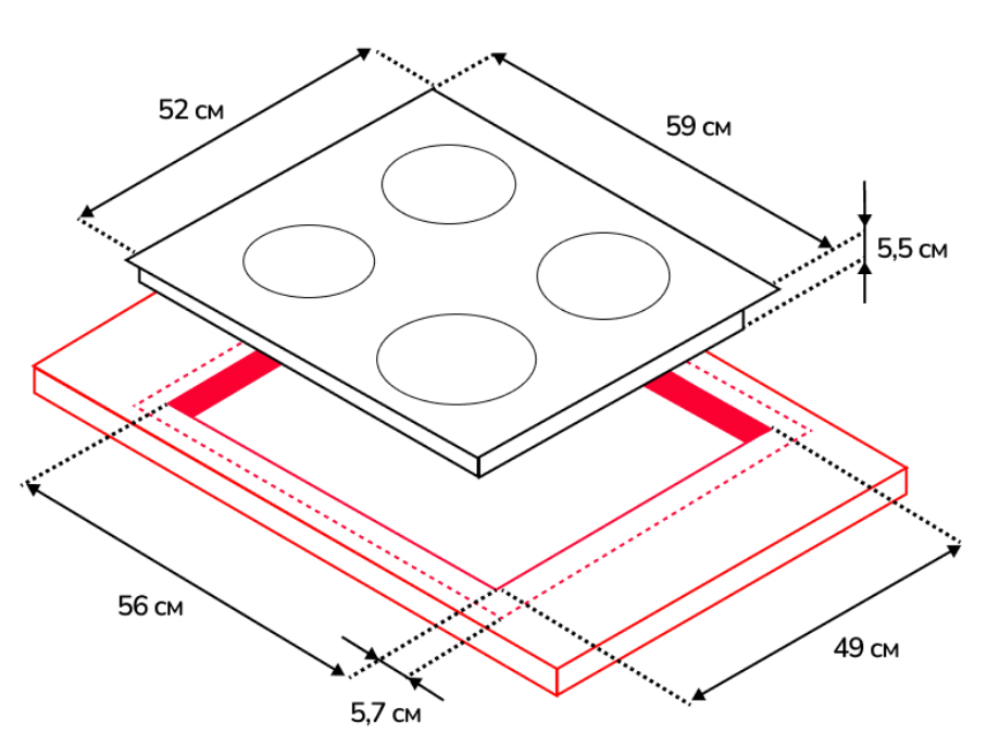 9211391 Электрическая варочная поверхность Simfer H60D14B000 STDN-0062209 - Вид №7