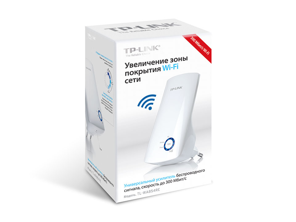 TL-WA854RE 300mbps wireless n wall plugged range extender, 2t2r, 2.4ghz, 802.11n/g/b, internal antennas, without ethernet port TP-Link Santreyd  - Вид №8