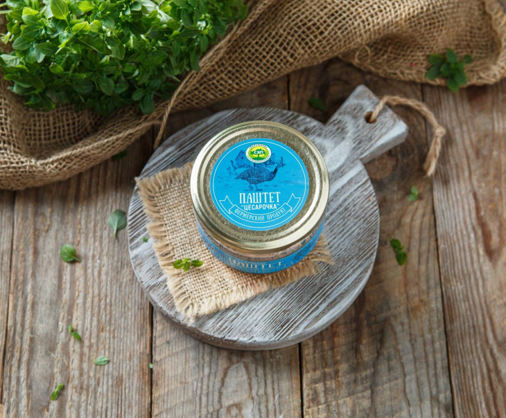 4151 Паштет "Цесарочка" из печени цесарки Вкусляндия 