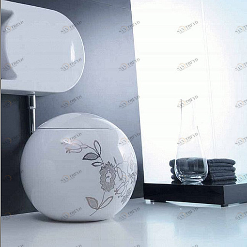 SF001100001 Приставной унитаз напольный Белый Disegno Ceramica Sfera Италия