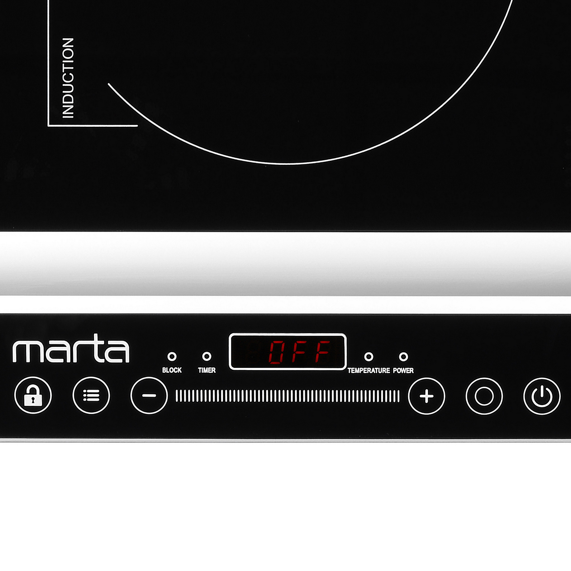 9058373 Плита компактная электрическая MARTA MT-HP4222B черный STDN-0067271 - Вид №2