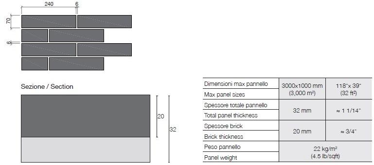 GammaStone Панно из клинкерного кирпича или керамогранита Gammastone brick air sun-id-1437455 - Вид №14