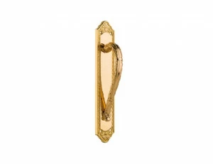 0M3203.000.44 Ручка дверцы на пластине Мат античная латунь