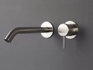 RIFRA Смеситель для умывальника настенный из нержавеющей стали на 2 отверстия Forty 1210051/2