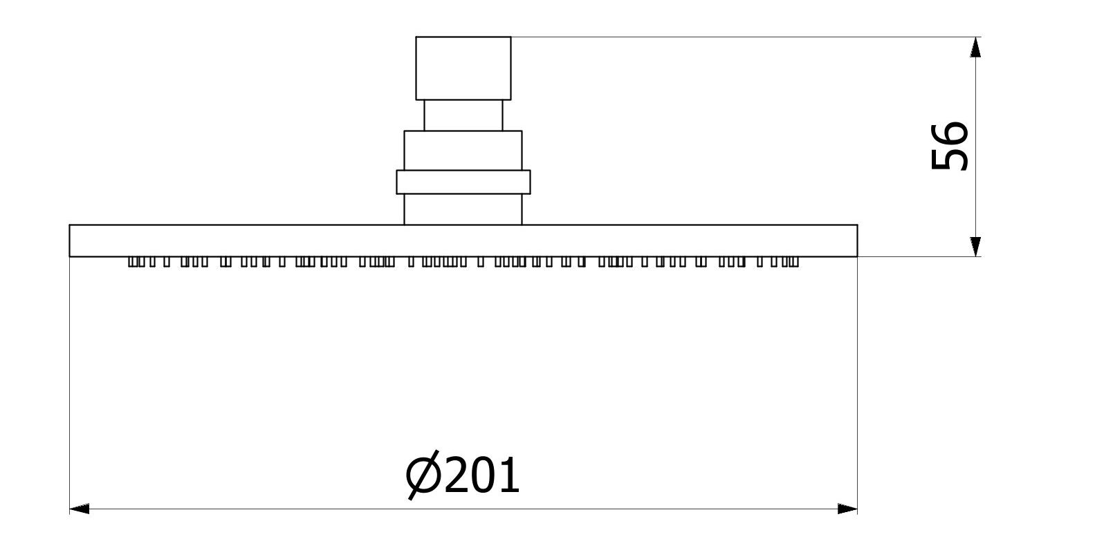 Круглая потолочная душевая головка IB Monamour ARCH-00032575 - Вид №2