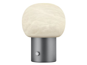 Светодиодная настольная лампа из алебастра и алюминия