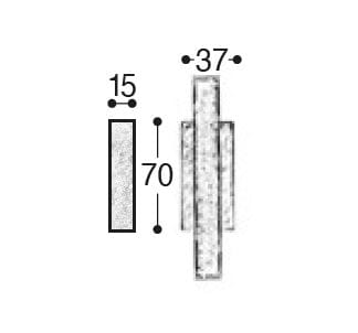 Бронзовая оконная ручка