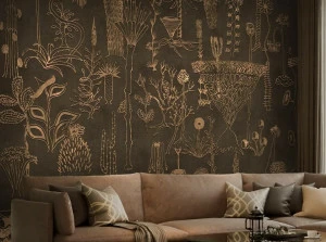 Affreschi & Affreschi Рулонные экологические обои из гипса с цветочными мотивами Season 1