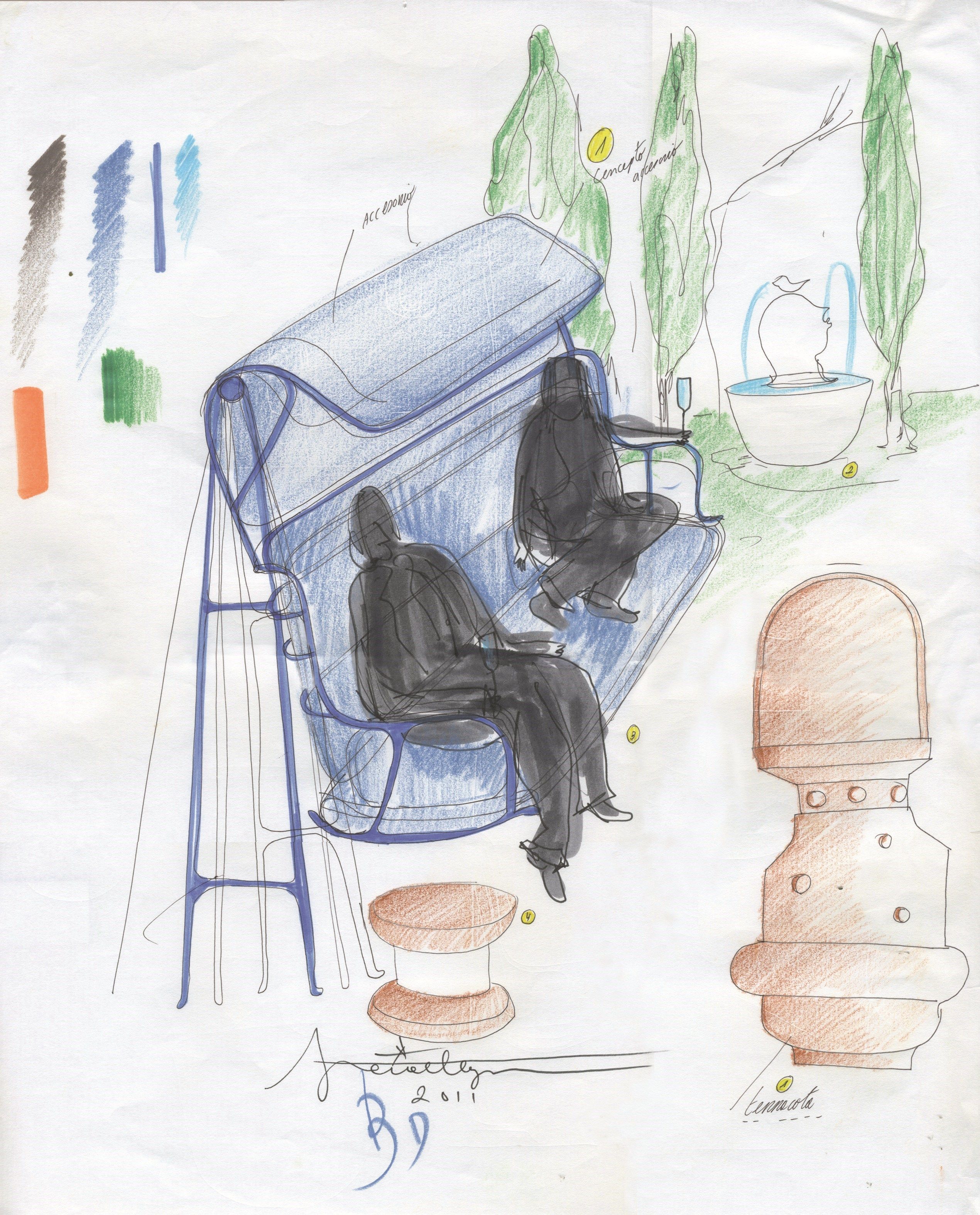 Садовое кресло с высокой спинкой BD Barcelona GARDENIAS ARCH-00005077 - Вид №5