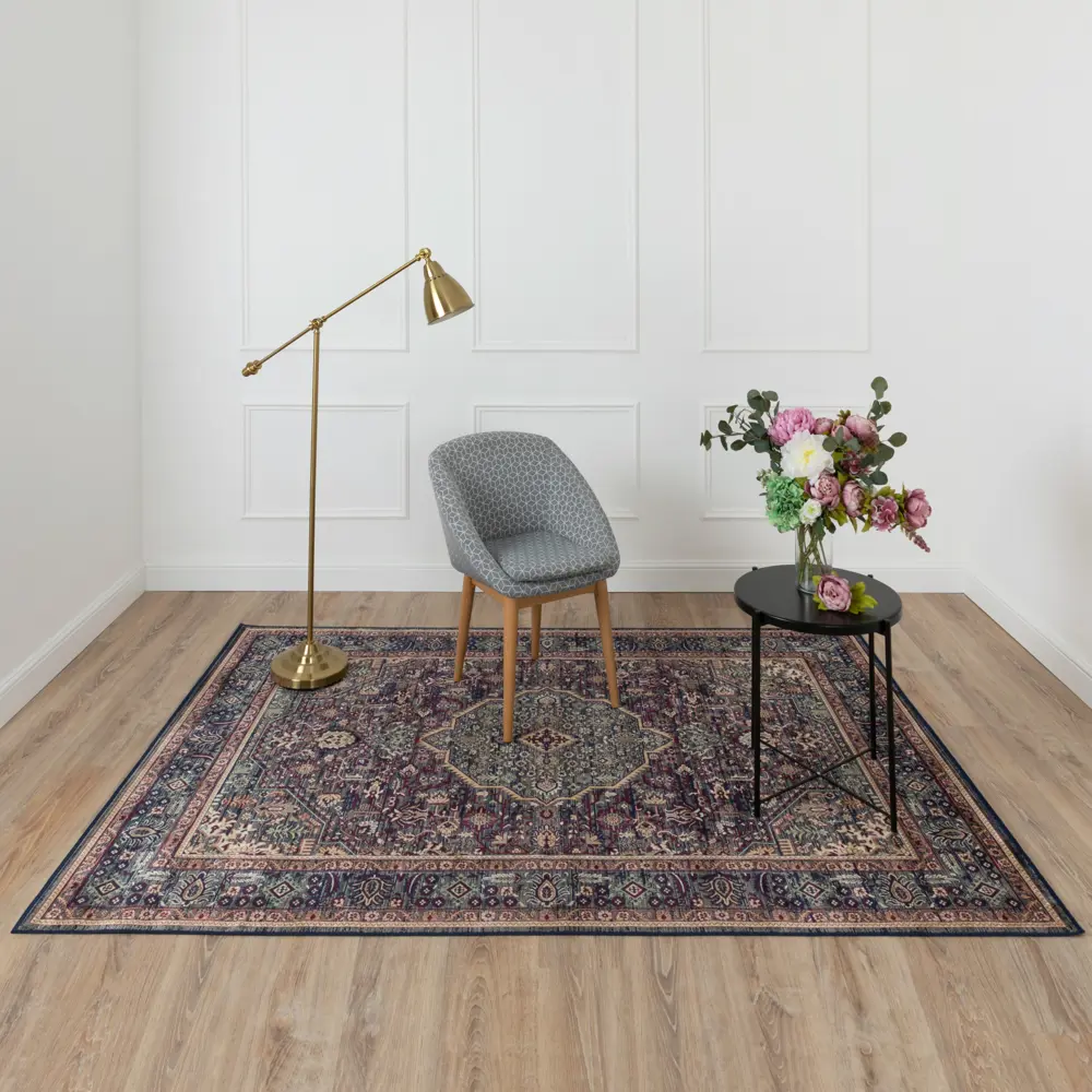Ковер вискоза Isphahan 84332 Navy 160x230 см цвет синий 83271524 STLM-2004459 Santreyd  - Вид №5