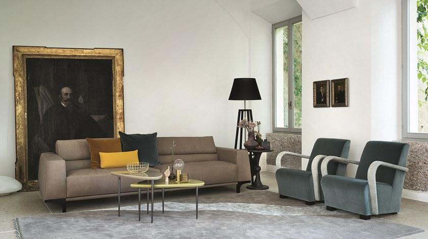 Bodema 3-х местный кожаный диван Manhattan sun-id-1425896 - Вид №1