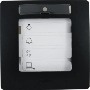 Рамка для розеток и выключателей Legrand Etika 1 пост, цвет антрацит 82496643 STLM-2093910
