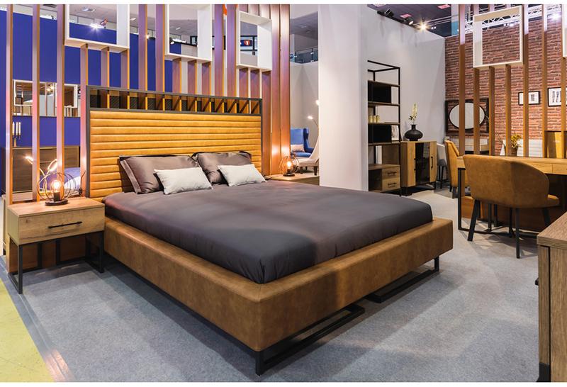 30678 Кровать с ортопедическим основанием и ящиком 1.8 Loft Грейс Браун R-HOME 401720462h_Браун - Вид №1