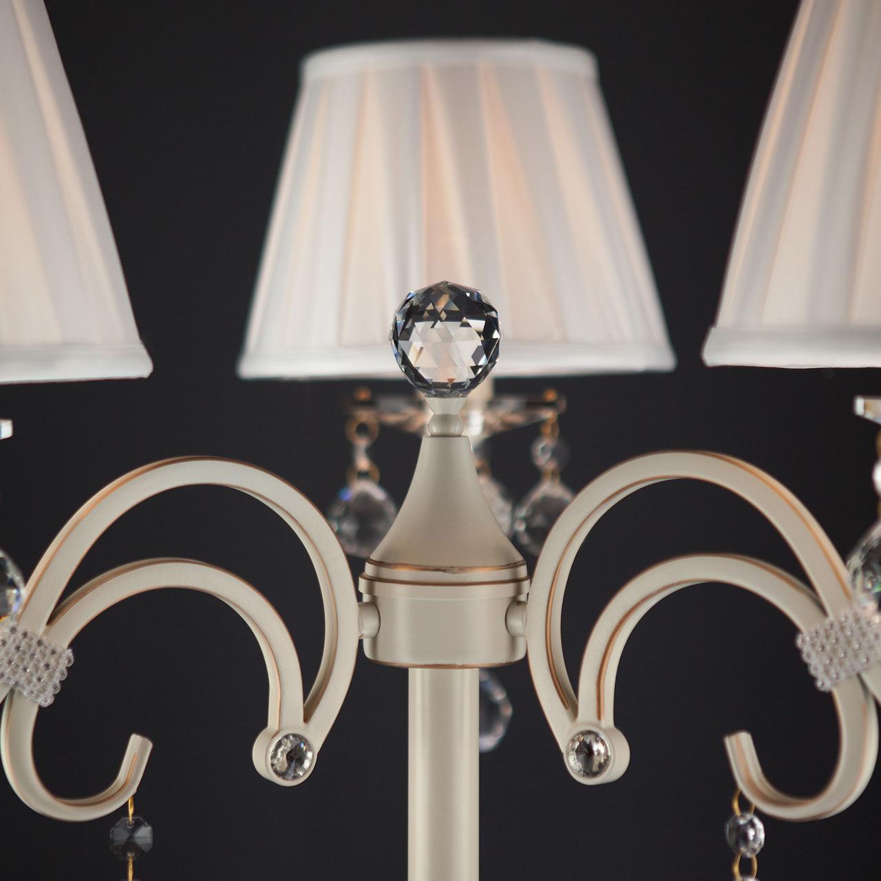 Торшер Eurosvet 12075/3F белый Strotskis EUROSVET ПОД СТАРИНУ, ЭЛИТНЫЕ 180647 Белый  - Вид №2