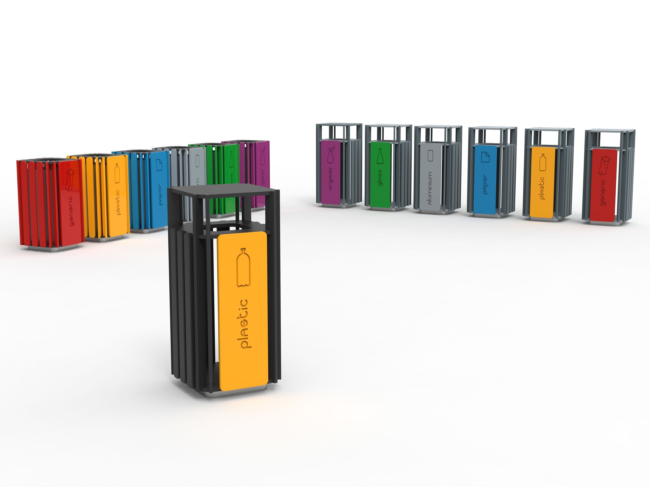 Полиэтиленовая корзина для мусора для раздельного сбора Donye Ranardo ARCH-00036686