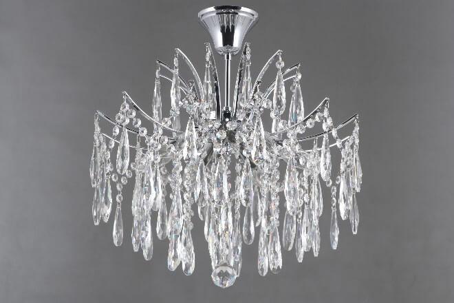 Люстра потолочная серебристая Vitaluce V5330/6PL VITALUCE ДИЗАЙНЕРСКИЕ 00-3888525 Хром  - Вид №1