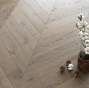 Паркет Ёлка Coswick Скалистый Риф Дуб Рустик (Гладкая) 320х82,55 мм.