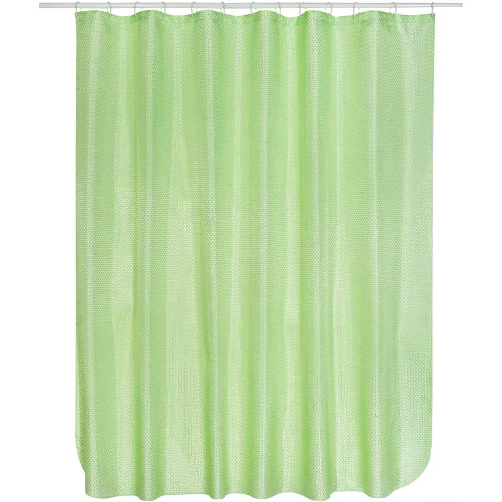 Штора для ванной комнаты «Бриллиант» 180х180 см цвет зелёный ВИЛИНА STLM-2085551 - Вид №1