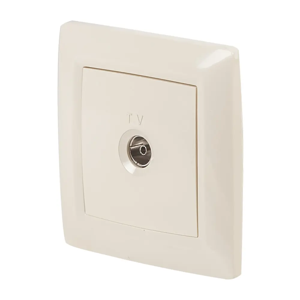 ТВ-Розетка встраиваемая Reone САТ-Г С-1881, цвет слоновая кость STLM-2015565 - Вид №1