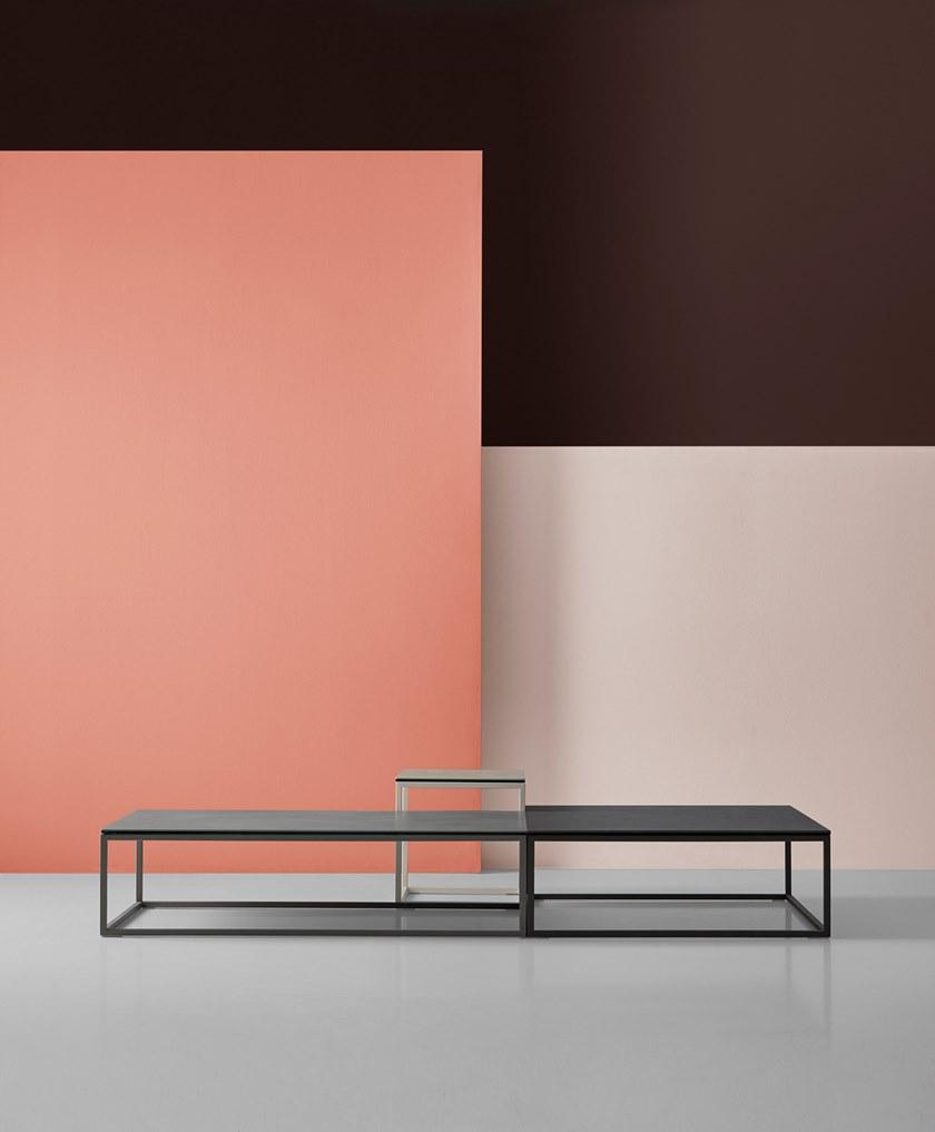 MOBLIBERICA Низкий прямоугольный керамический журнальный столик Terra sun-id-1453059 - Вид №1