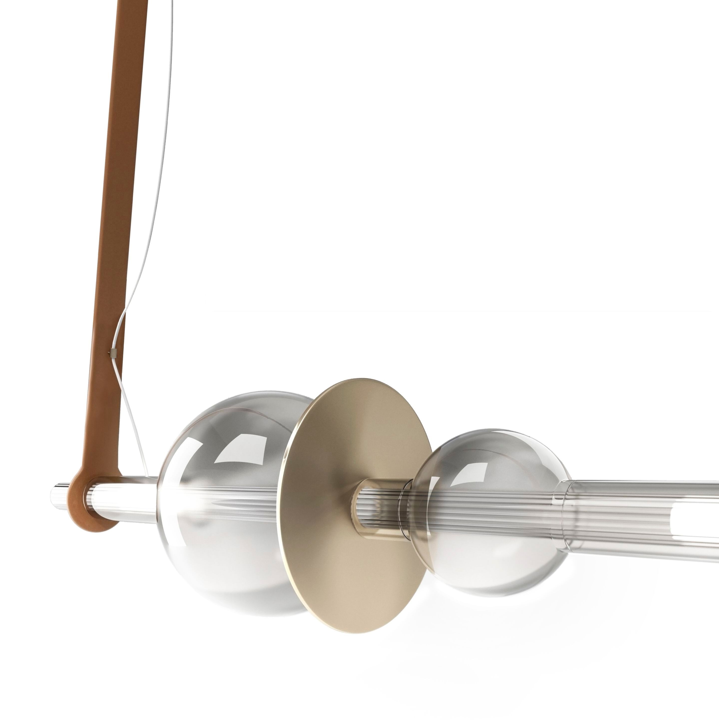 Подвесной светильник из кожи и стекла CASA PANTALICA ARCH-00146093 - Вид №1