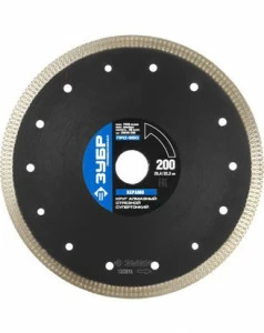 Диск алмазный 200мм супертонкий по керамограниту ЗУБР Профессионал