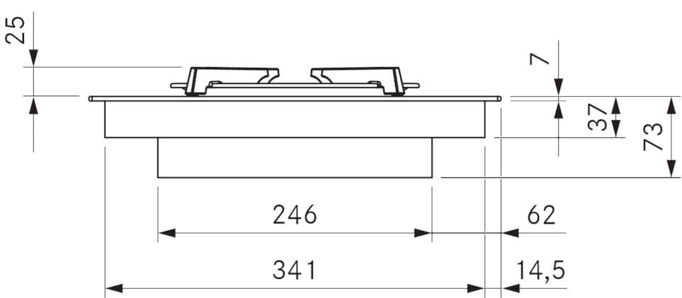 Стеклокерамическая встраиваемая газовая плита Bora Bora Professional 3.0 ARCH-00144273 - Вид №4