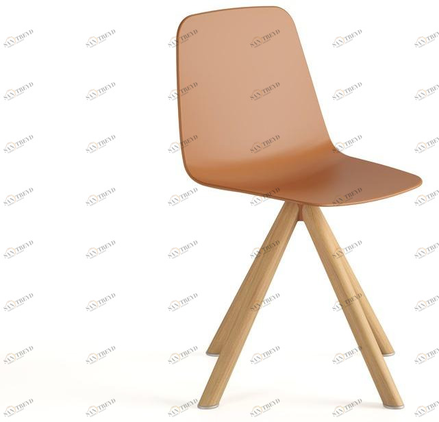 Viccarbe Вращающееся кресло из полипропилена Maarten plastic sun-id-1439557