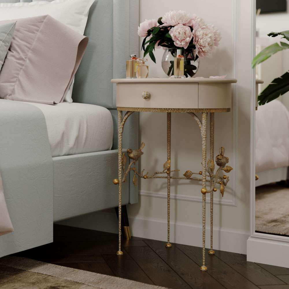 15012,79029 Туалетный столик и зеркало Терра Айвори BOGACHO 4627196590496, 4627196590373 - Вид №2