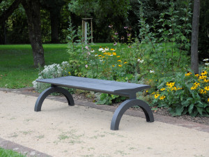 Скамья из нержавеющей стали без спинки