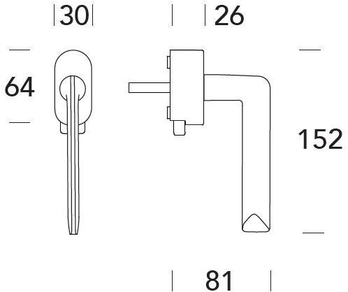 Reguitti Оконная ручка Zamak dk на розе Spring A141dk07550 - Вид №2