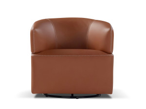 Кожаное вращающееся кресло