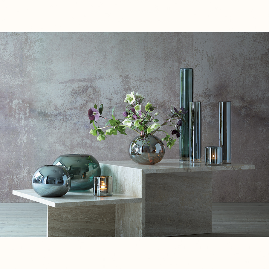 G1664-30-141 Ваза signature, epoque, 30 см, янтарь LSA International  - Вид №2