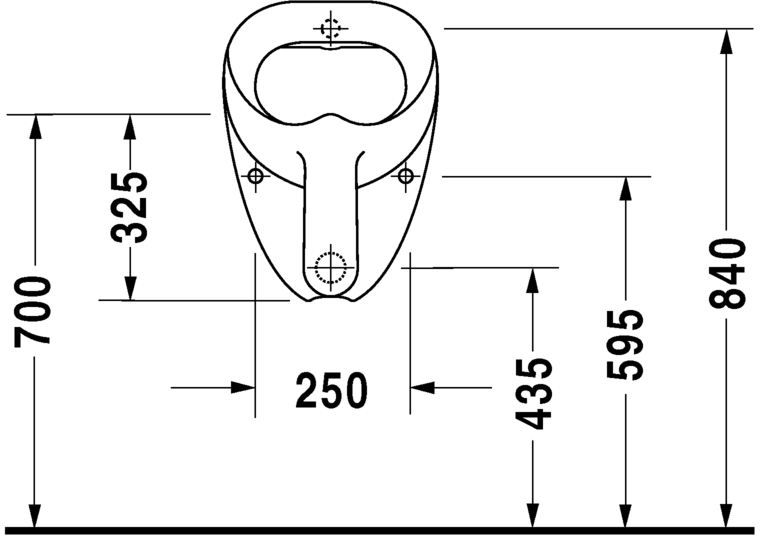 0851350000 Настенный писсуар, уринал с мушкой Duravit  - Вид №3