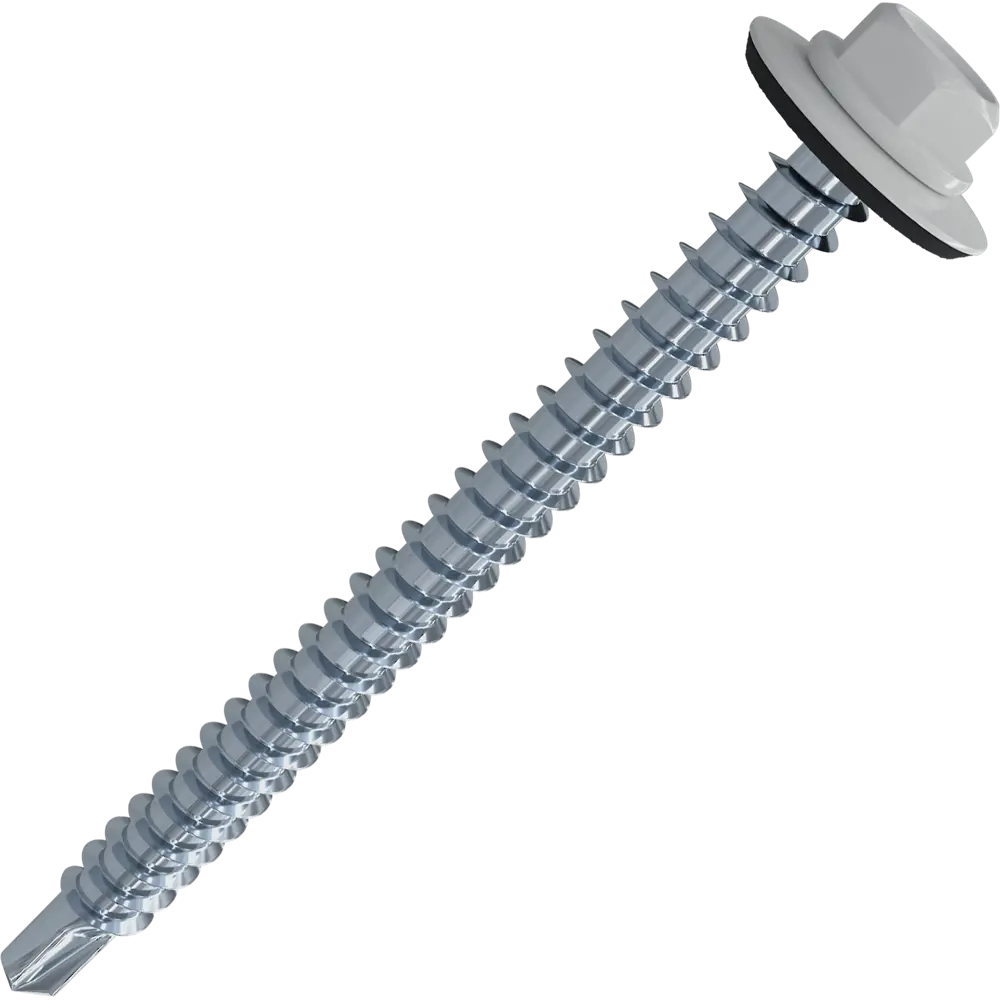 Кровельные саморезы STANDERS RAL9003 сверлоконечные белые 4.8x51, 60 штук 82182016 STLM-2203413 