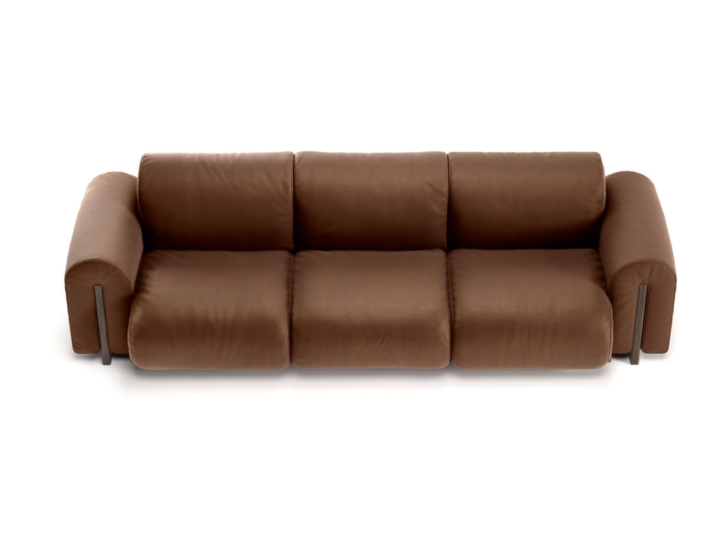 3-местный кожаный диван Natuzzi Italia COLLE ARCH-00058625 - Вид №1