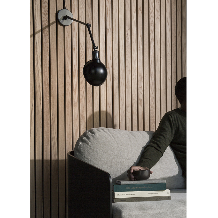 1946539 MENU Настенный / потолочный светильник Hudson Черный | Латунь  - Вид №1