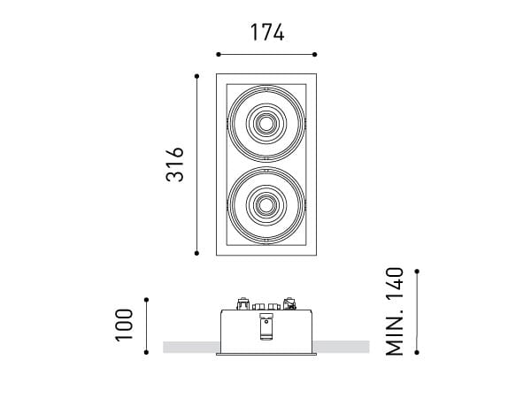 Алюминиевый светодиодный светильник Arkoslight Orbital ARCH-00025605 - Вид №3