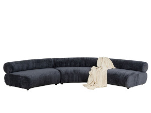 Модульный изогнутый диван из ткани