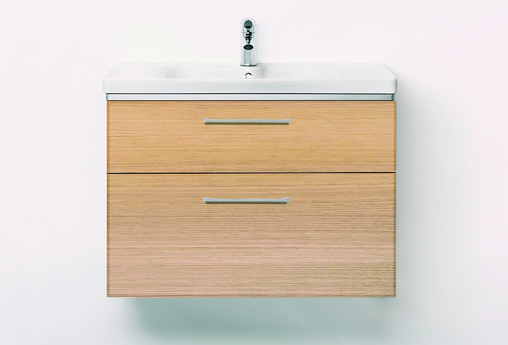 9610221101 IDO Glow напольная тумба под умывальник, с двумя ящиками, W = 980 мм, W1 = 1000 мм, белый - Вид №9