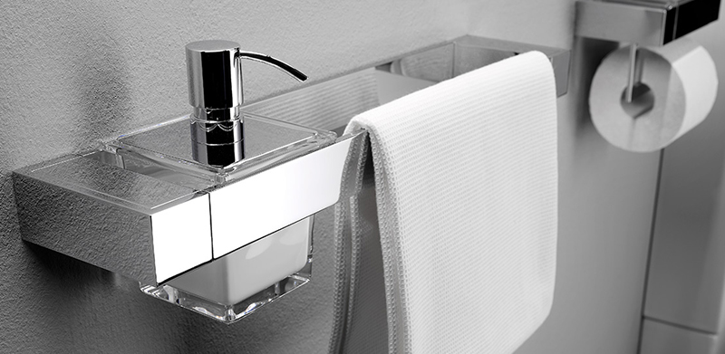 1765 001 04 Полка с дозатором для мыла Emco Liaison Santreyd - Вид №1