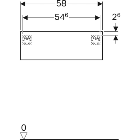 500.507.43.1 Шкафчик Geberit Xeno² с одним выдвижным ящиком Geberit  - Вид №3