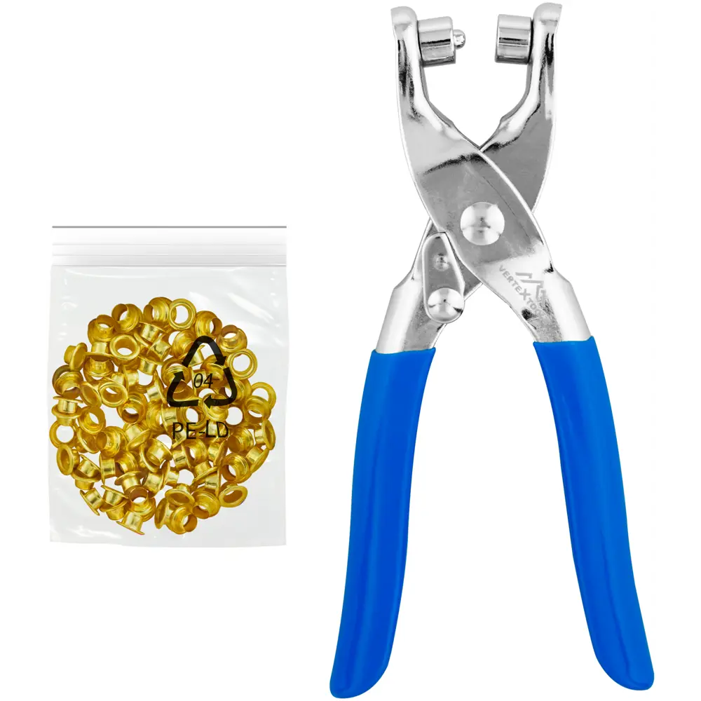 Заклепочник ручной Vertextools 0038-100-1 145 мм, 5 мм обрезиненная рукоятка STLM-2060786 - Вид №1