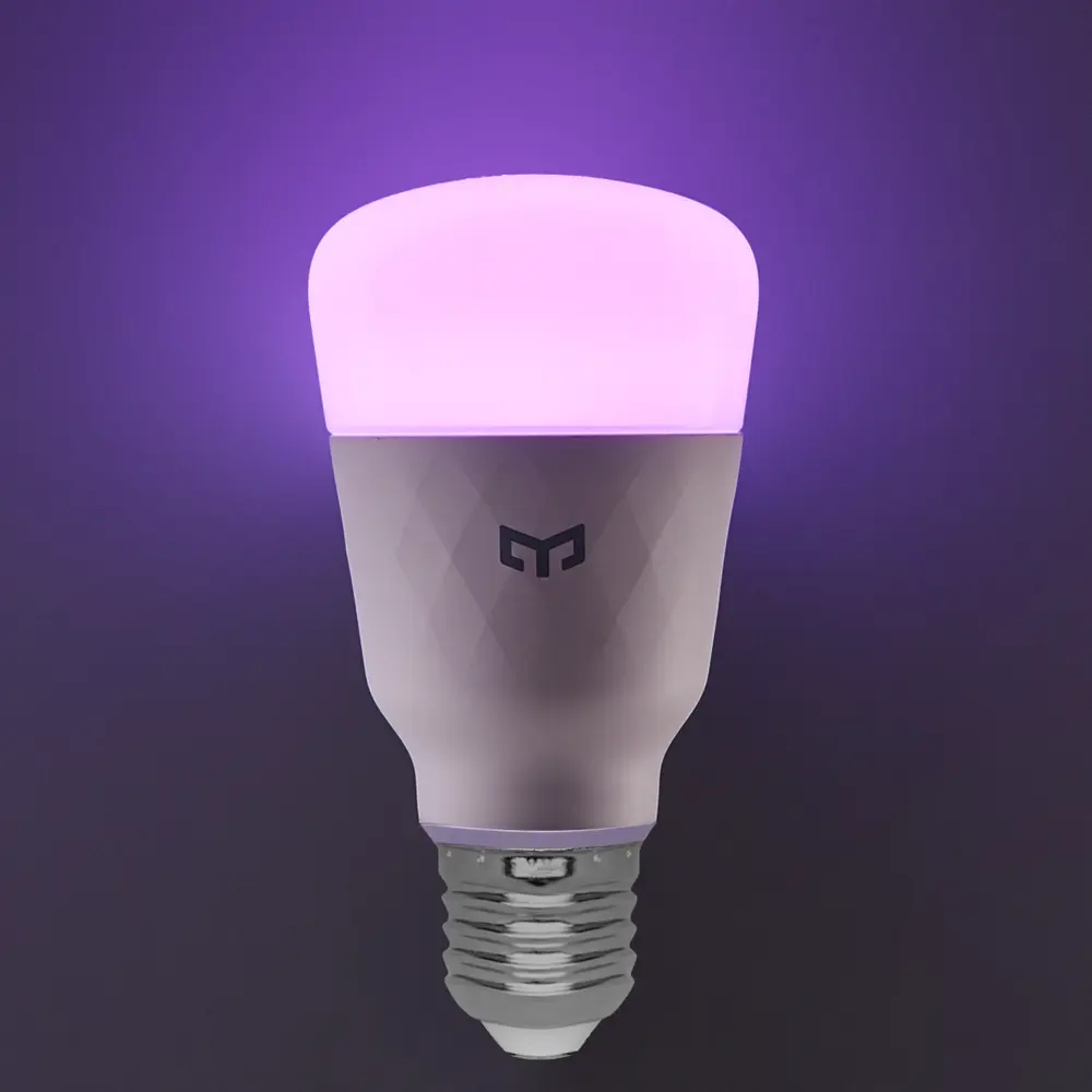 Лампа умная светодиодная Yeelight E27 200-240 В 10 Вт груша матовая 800 лм регулируемый цвет света RGBW для диммера STLM-2194174 - Вид №8