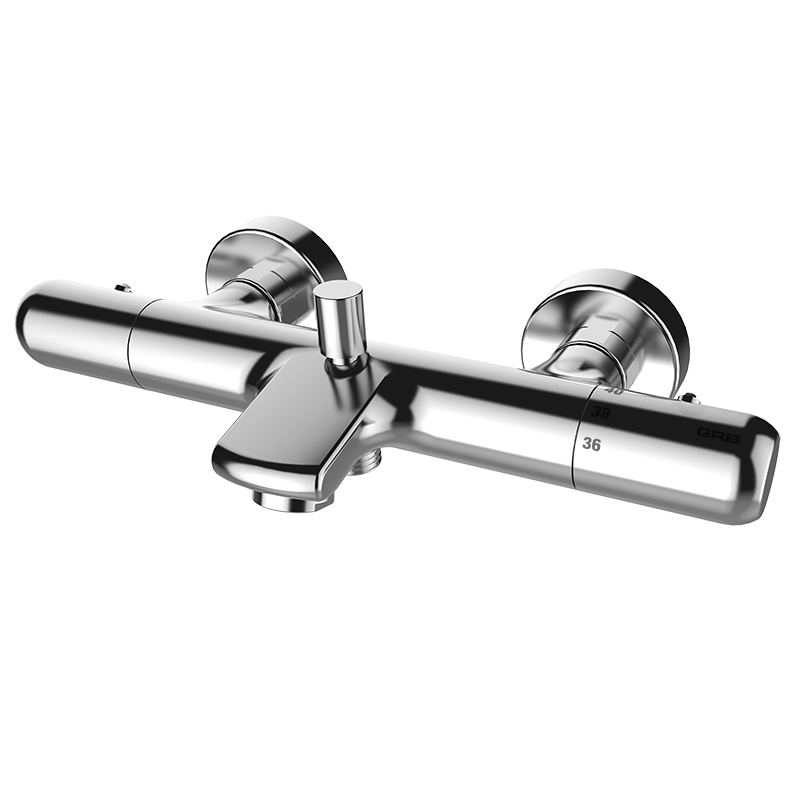 35210350 BASIC Chrome Термостатический ванна-душ Хром GRB MIXERS E-PLUS