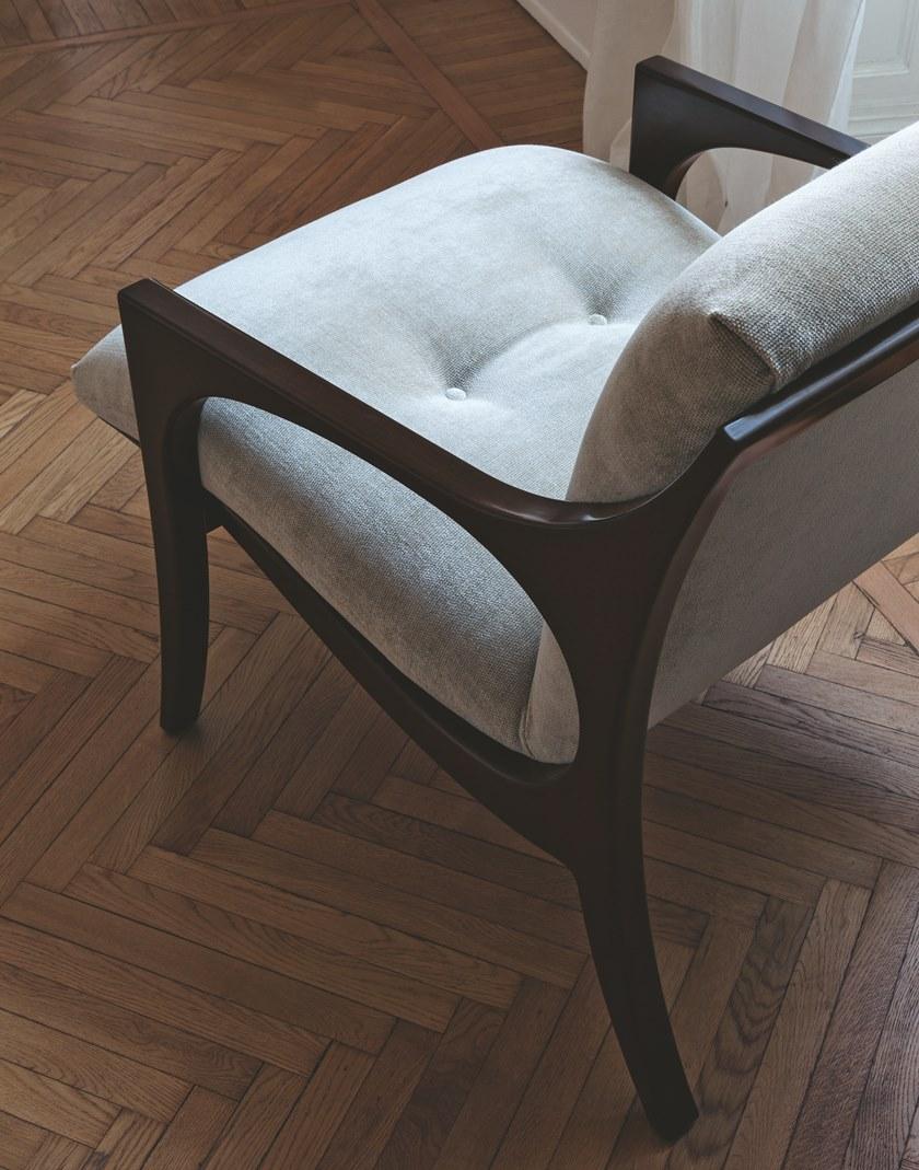 SELVA Кресло с обивкой из ткани с подлокотниками  1091  - Вид №4